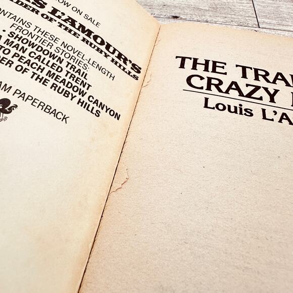 The Trail to Crazy Man Stories by Louis L'Amour (1986 Bantam Mass Market) PB - Picture 8 of 16